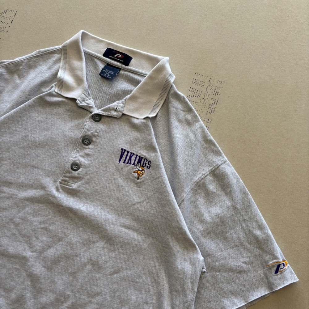 Vintage 90s‎ Pro Player Minnesota Vikings Polo Shirt